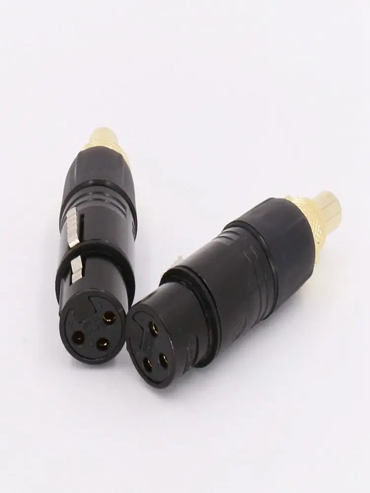 XLR FEMALE TO RCA FE 2x XLR для RCA гнездо адаптер Золотой сбалансированный кабель штекер мужской - Цвет: XLR FEMALE TO RCA FE