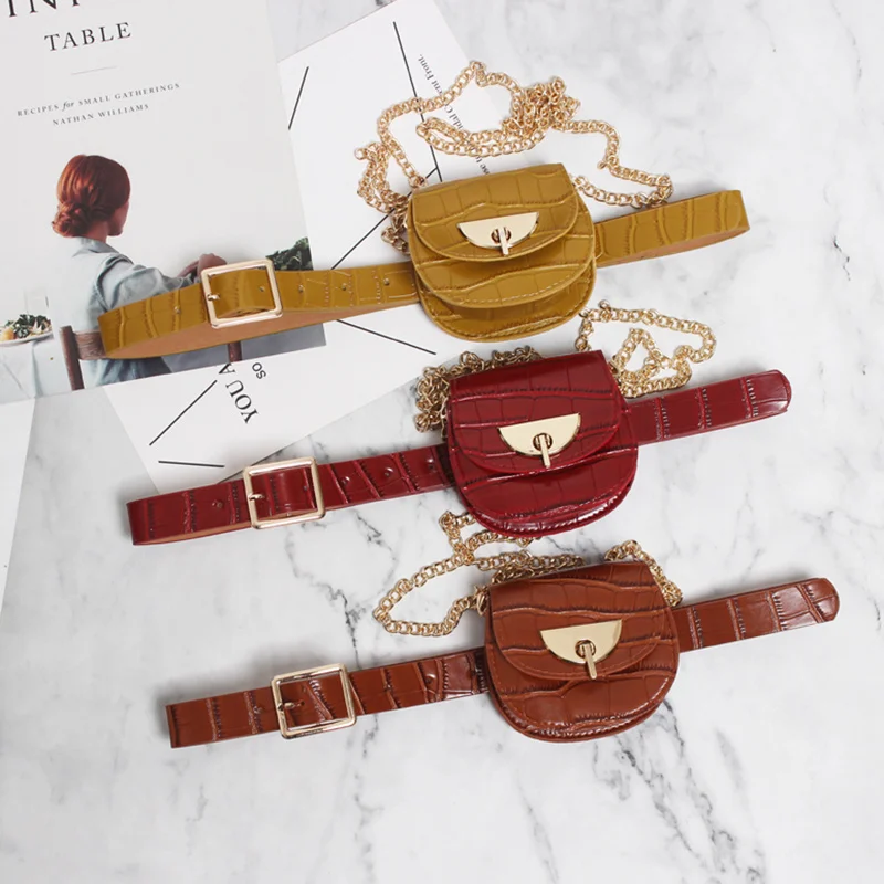 

[EAM] Pu Leather Multicolor Leopard Print Chain Split Long Belt Personality Women New Fashion Tide All-match Spring 2021 1N454