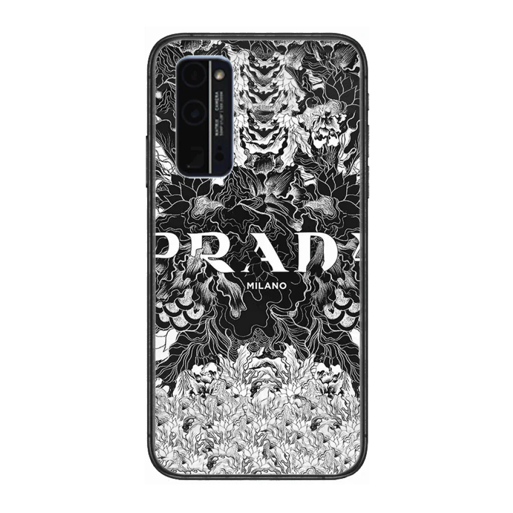 

Pr Brand Skin good Phone Case Hull For Huawei Honor 8 9 10 20 30 A S Lite Pro 5g i Black Back Soft Cell Cover Pretty