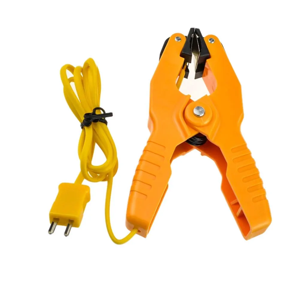 

New Type K Pipe Clamp Temperature Lead Probe HT-05 Pipe Clamp K-Type Thermocouple Probe Orange Thermometer Clamp Clip