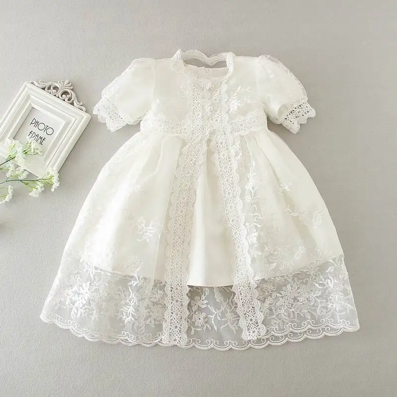3 шт./комплект детское кружевное платье для крещения|baptism dress|baby girl christeningbaby christening