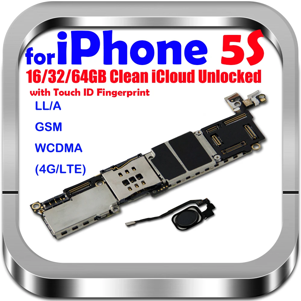 Материнская плата для iphone 5S с полной разблокировкой 16 ГБ/32 ГБ/64 ГБ 100% оригинал