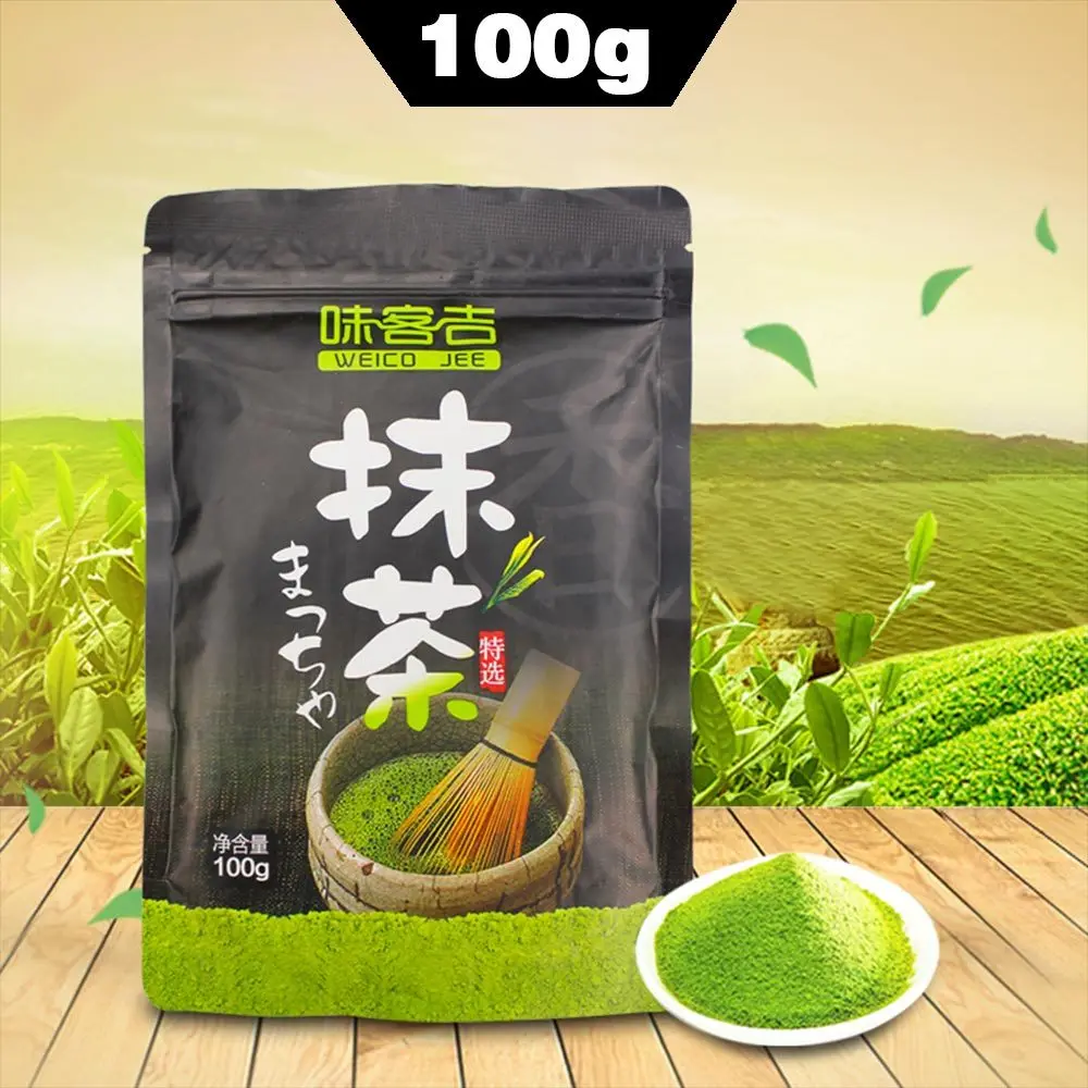 

100g/box Brand Chinese Green Tea Matcha Tea Green Food Pure Matcha Powder Diy Cake Baking Chocolate Decoration Sugar Candy Diy