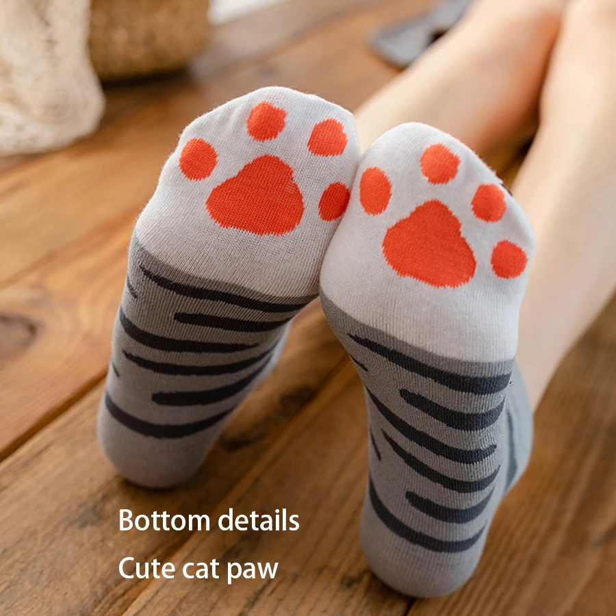 Носки женские хлопковые в стиле Харадзюку повседневные короткие разноцветные