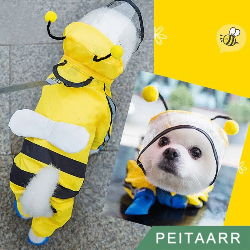 

Pet Clothing Dog Clothing Dog Raincoat Poncho Cloak Waterproof Lightweight Animal Costume Small and Medium-sized Dogs