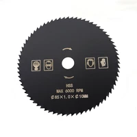 1pc diameter 85mm 72t hss circular saw blade bore 10mm nitride coated wood saw blade cutting