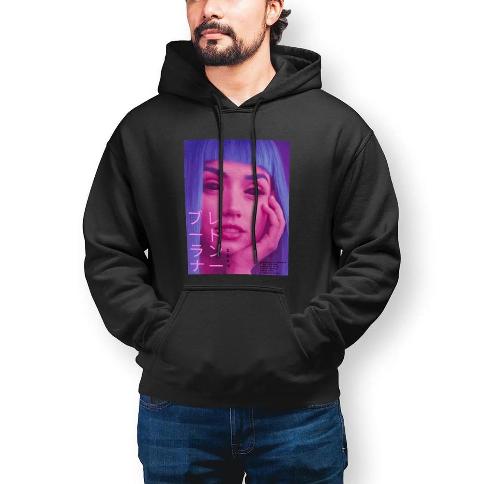 

Мужская хлопковая толстовка с капюшоном, в стиле «Харадзюку»