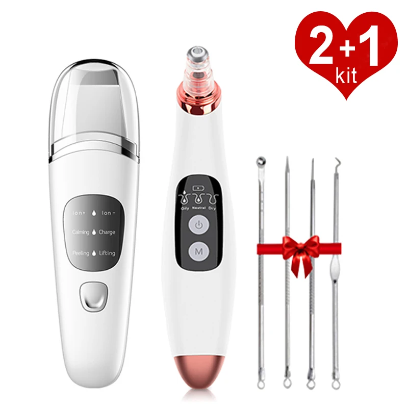 Удаление угрей вакуумный ультразвуковой скруббер-пилинг для кожи очиститель пор