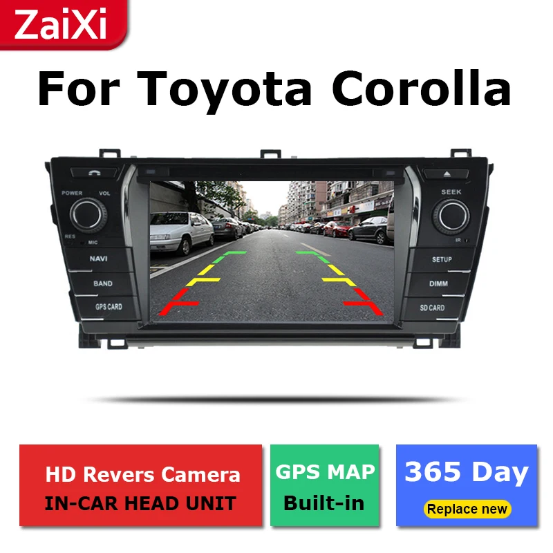ZaiXi 2Din мультимедийный плеер для Toyota Corolla E140 Sedan 2006 ~ 2013 Android радио GPS навигация IPS
