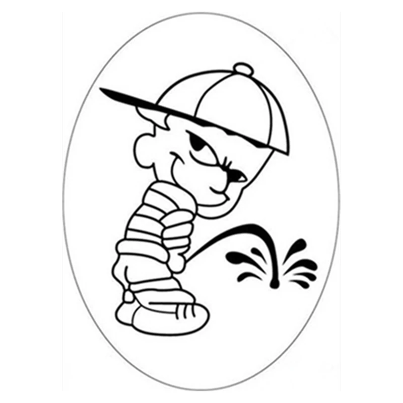 Забавные наклейки на унитаз любопытный мальчик девочка 3d Виниловые стену для