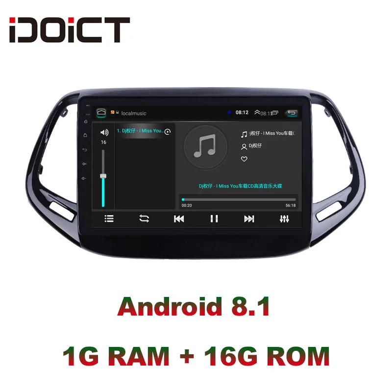 Автомобильный dvd-проигрыватель VenusSR на Android 8 1 2.5D для JEEP Compass Patriot Radio 2017 мультимедиа