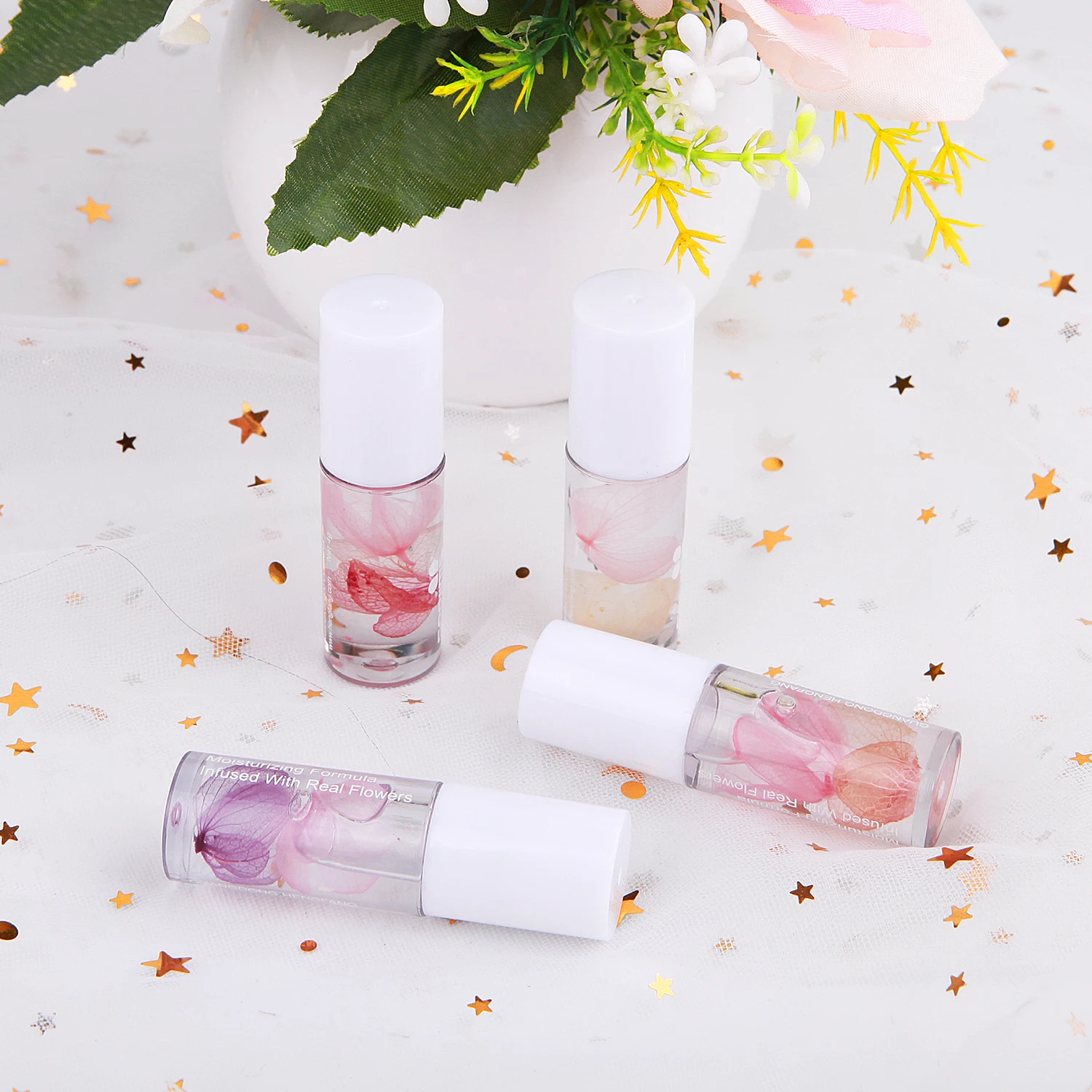 1 шт. с украшением в виде кристаллов уход для губ масло прозрачный питательный