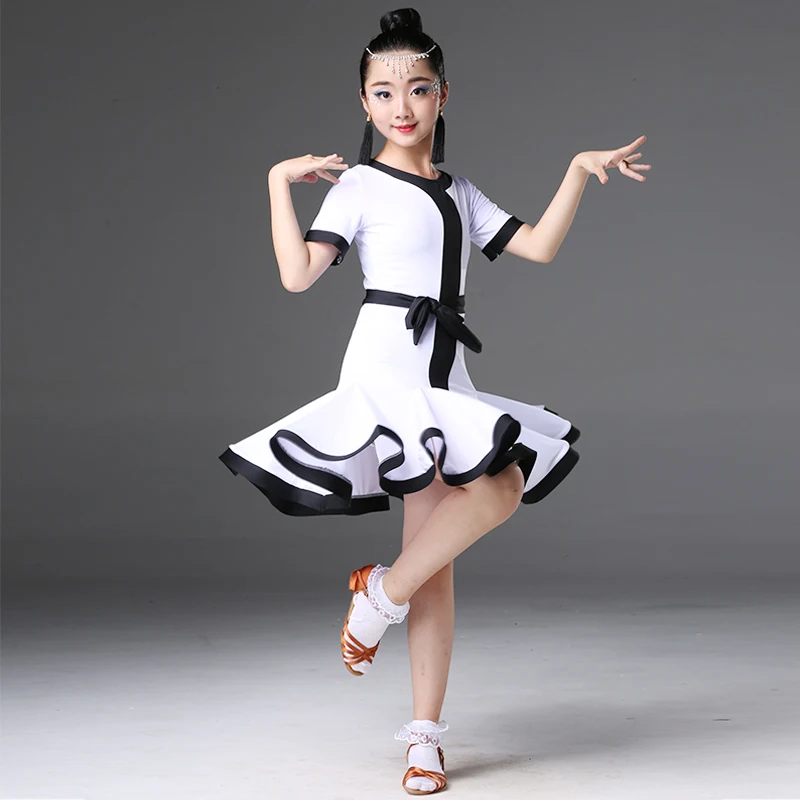 Latin Dance Dress Costumes for Girls Show Less Children's Professional Standard Girls Practice Dance Costumes Latin Dance Dress