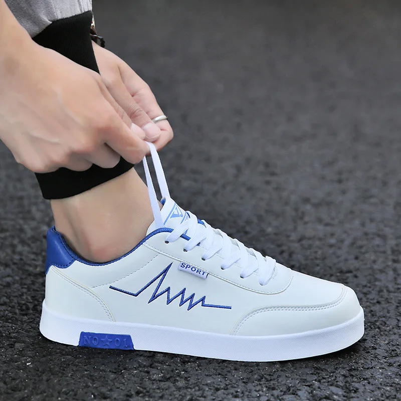 

Men's Shoes Sports Shoes Men's Fashion Shoes Men's Korean Style Trendy Leather Comfortable White Shoes For Men