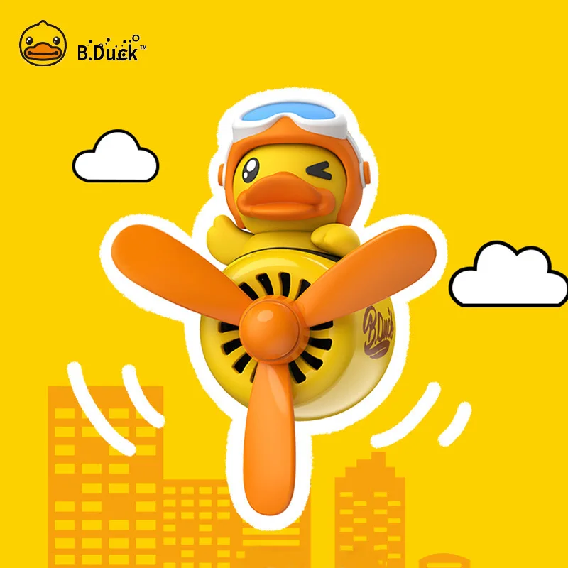 

B.DUCK little yellow duck pilot car aromatherapy cartoon creative car air outlet rotating perfume aromatherapy