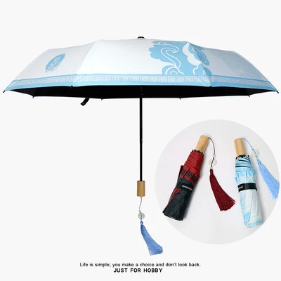Anime Grandmaster of Demonic Cultivation Mo Dao Zu Shi Lan Wangji Wei Wuxian BL Anit-SUV Umbrella Rain Sun Cosplay Props Gifts |
