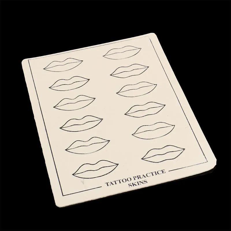 5/10/15/30PCS Professional Lip Mouth Tattoo Practice Skins Cosmetic Permanent Makeup Fake Lip Practice Skin Supply Free Shipping