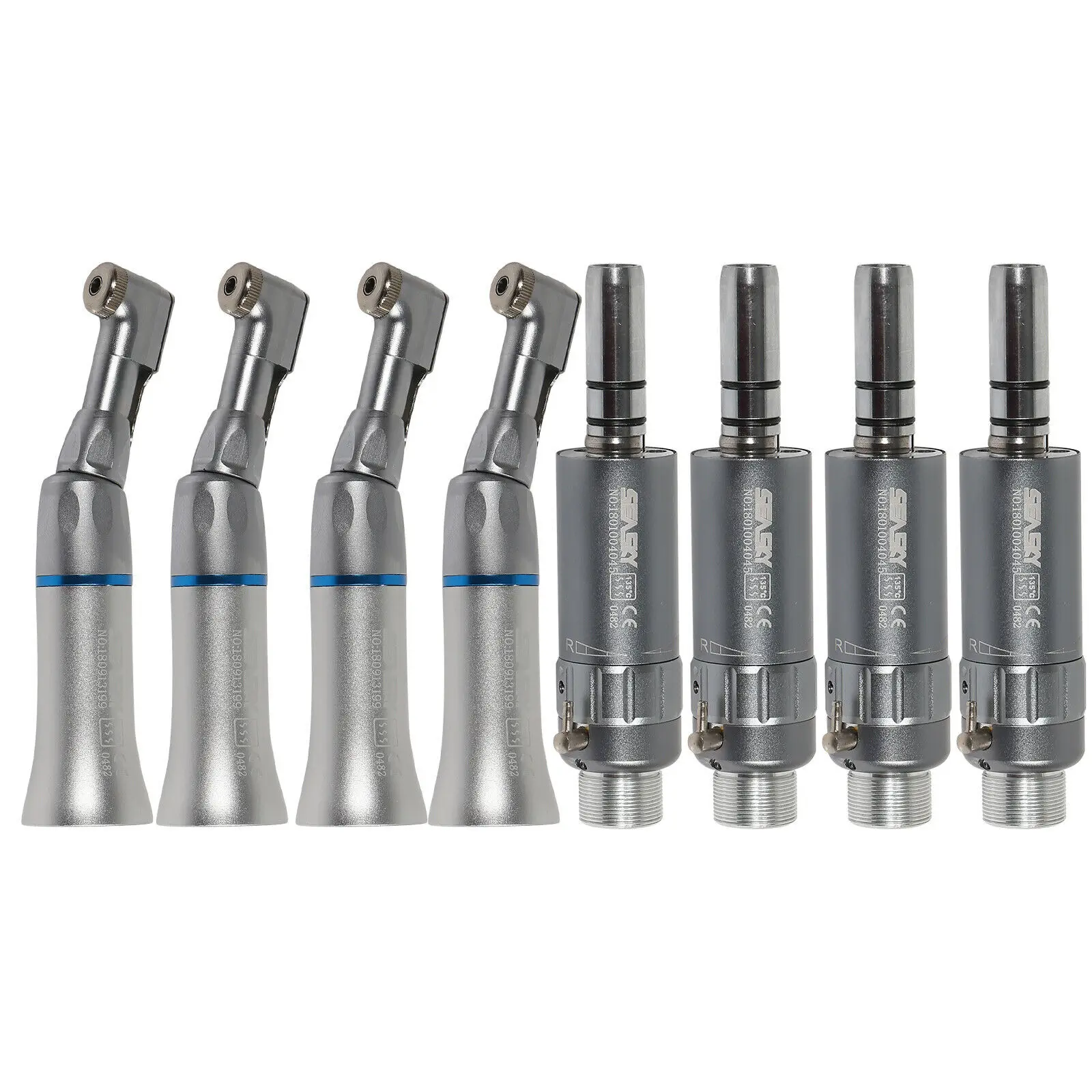 

8pcs Dental Slow Low Speed Contra angle handpiece WITH Air Motor 4 Hole EP4