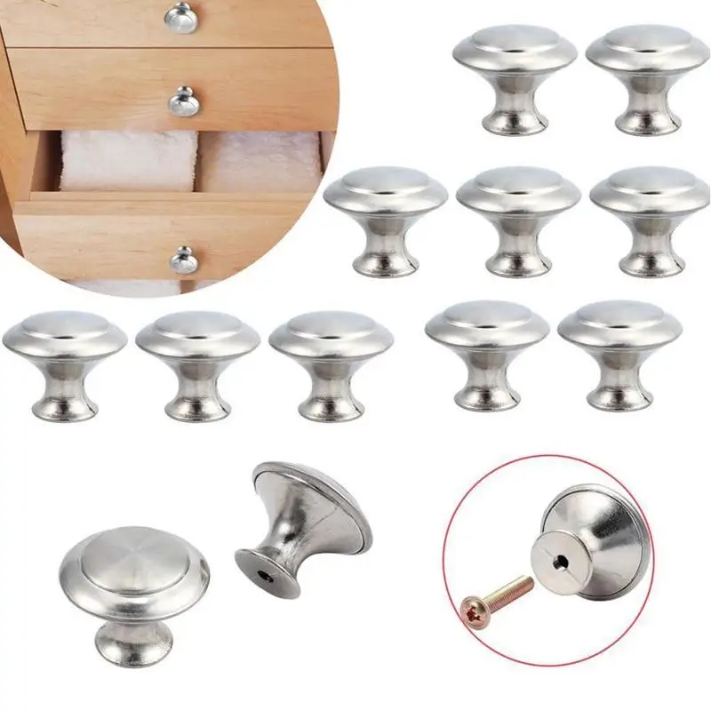 

2Pcs Steel Door Knob Cabinet Handles Cupboard Drawer Kitchen Drawer Furniture Wardrobe Knobs Hardware DIY