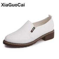 big size women shoes fashion spring autumn pu leather female casual shoes outside low top slip on breathable lady footwear 2020