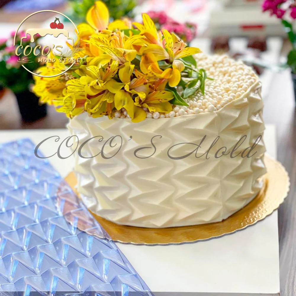 

Новинка, формочка для торта от оригами, кружевная помадка, боковая форма для торта, инструменты для украшения тортов, кухонные принадлежнос...