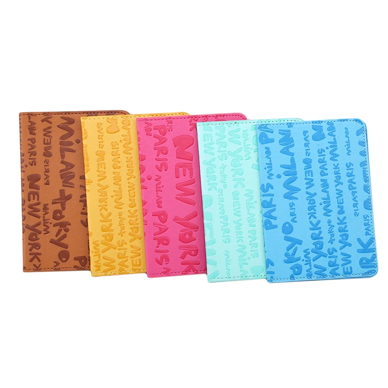

Passport Cover Soft Pu Leather Women Covers Passport Holder High Quality 3D Flower Printed Travel ID Document Passport Holder