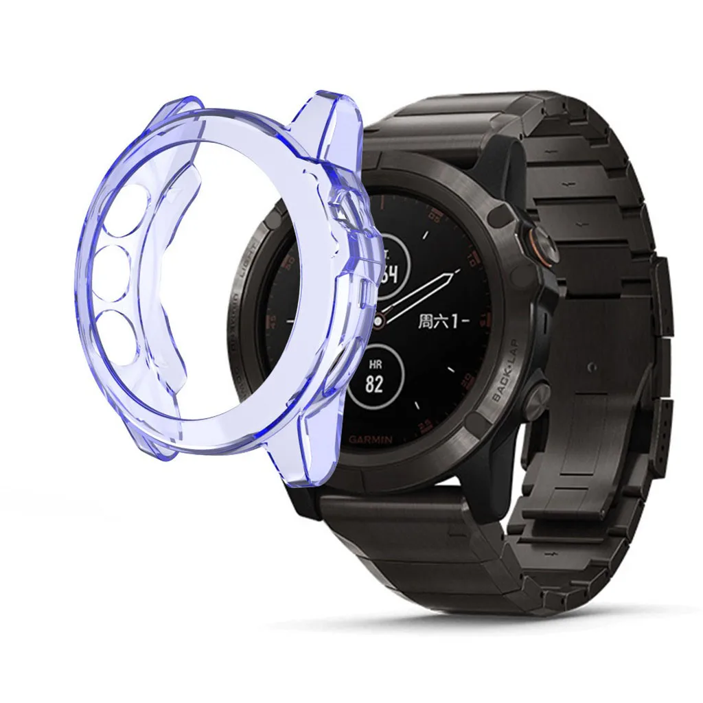 Защитный чехол для Garmin Fenix 5X Smart Watch ультра-тонкий прозрачный из материала tpu