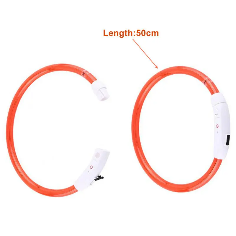 Многоцветный светодиодный ошейник для питомцев кошек и щенков регулируемое