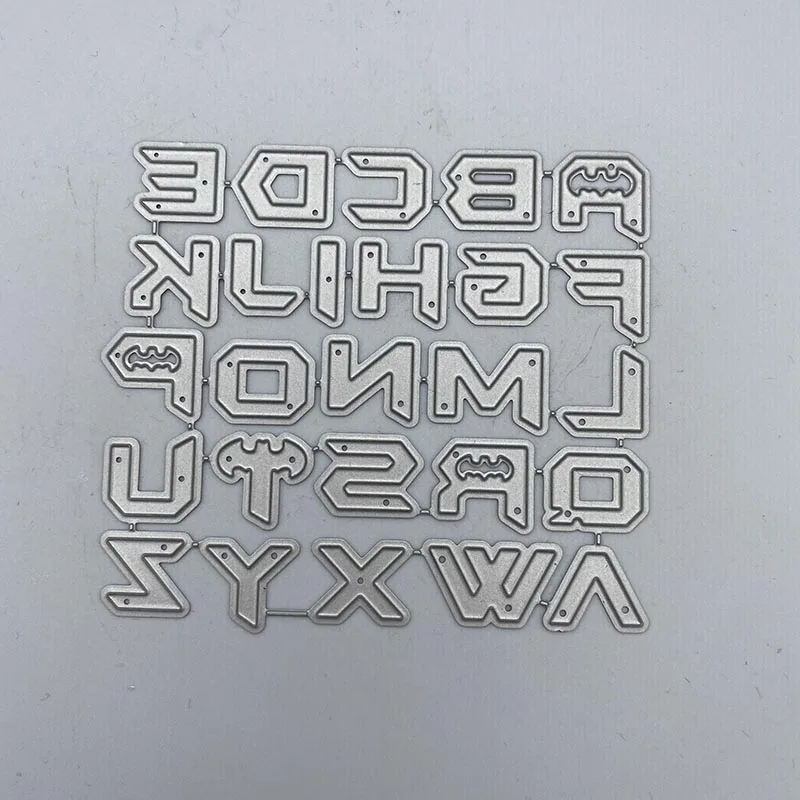 

Metal Cutting Dies english alphabet Stencils for DIY Scrapbooking/photo Album stamps Decorative Embossing DIY Paper
