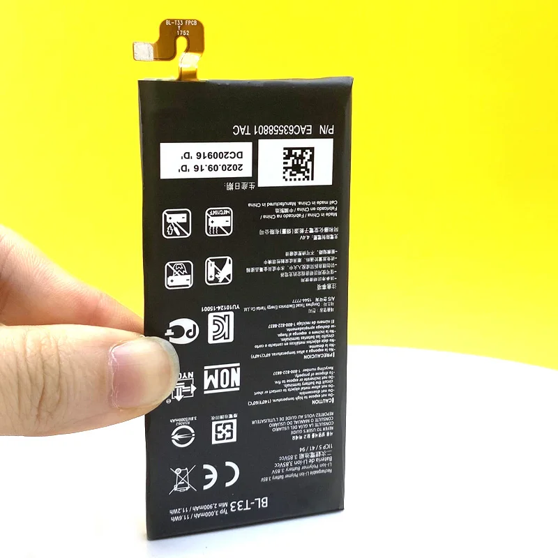 new original battery for lg q6 m700a m700an m700dsk m700n 3000mah bl t33 smart phone battery free global shipping