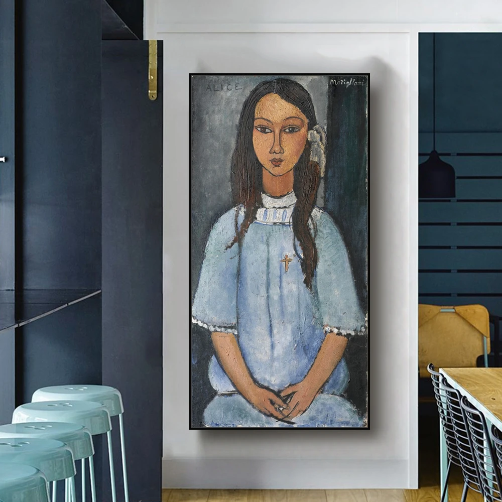 Alice by Amedeo Modigliani холст живопись каллиграфия постеры картинки настенные