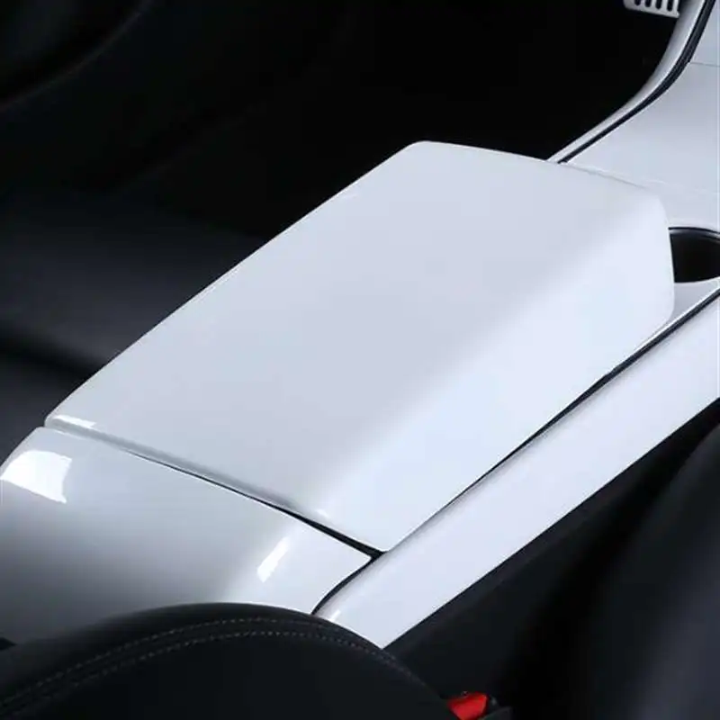 Жемчужно белый подлокотник для центральной консоли Tesla Model 3 Y защитный