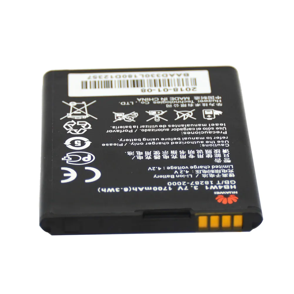 

20pcs/lot Battery HB4W1 For Huawei Ascend G525 G520 G510 C8813Q T8951 U8951 Y210 Prism 2 Replacement bateria 1700mAh