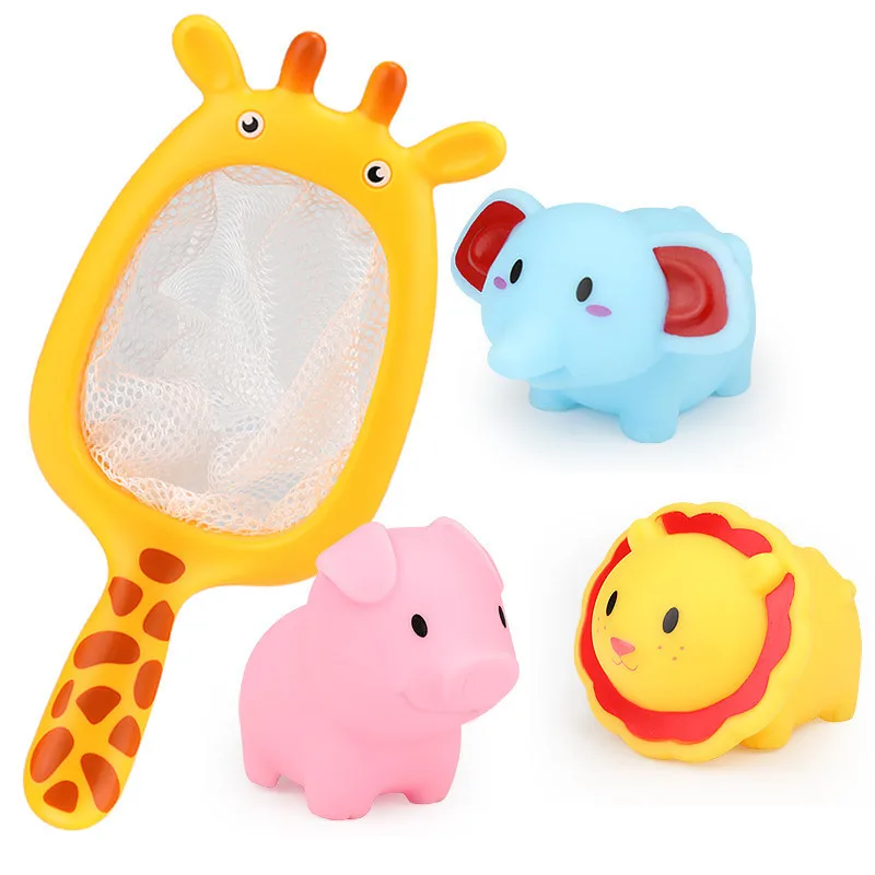 

Fishing Toys Network Bag Pick up Duck&Fish Kids Toy Swimming Classes Summer Play Water Bath Doll Water Spray Bath toys