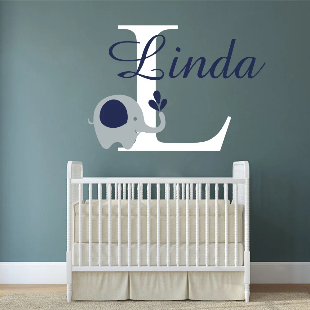 Персонализированная Наклейка на стену с именем заказ красочная детская наклейка