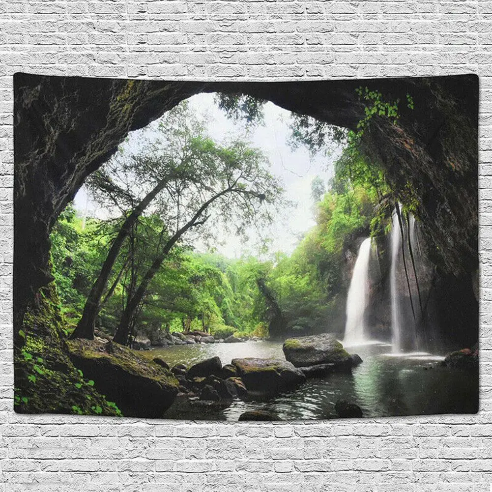 

Новинка 2021 гобелен для леса настенный гобелен в стиле хиппи домашний Ретро пляжный коврик 130*150 Декор Йога T8d7