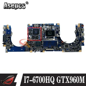 n501vw laptop motherboard for asus rog g501vw ux501vw original mainboard 8gb ram i7 6700hq gtx960m 4gb free global shipping