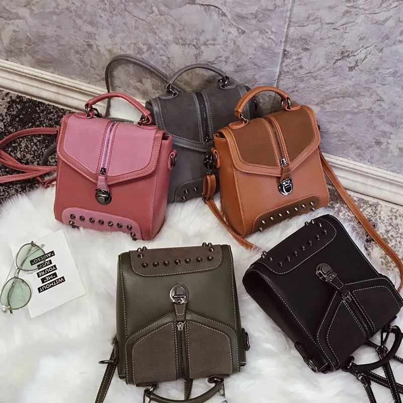 Рюкзак для женщин сумка 2019 Высокое качество кожаная Новинка средней высоты с