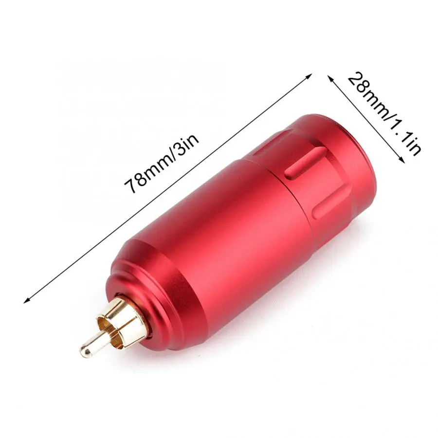 Tattoo Power Supply Wireless Ultra Light Mobile Battery Pack 1200mAh RCA Connection for Pen Machine | Красота и здоровье