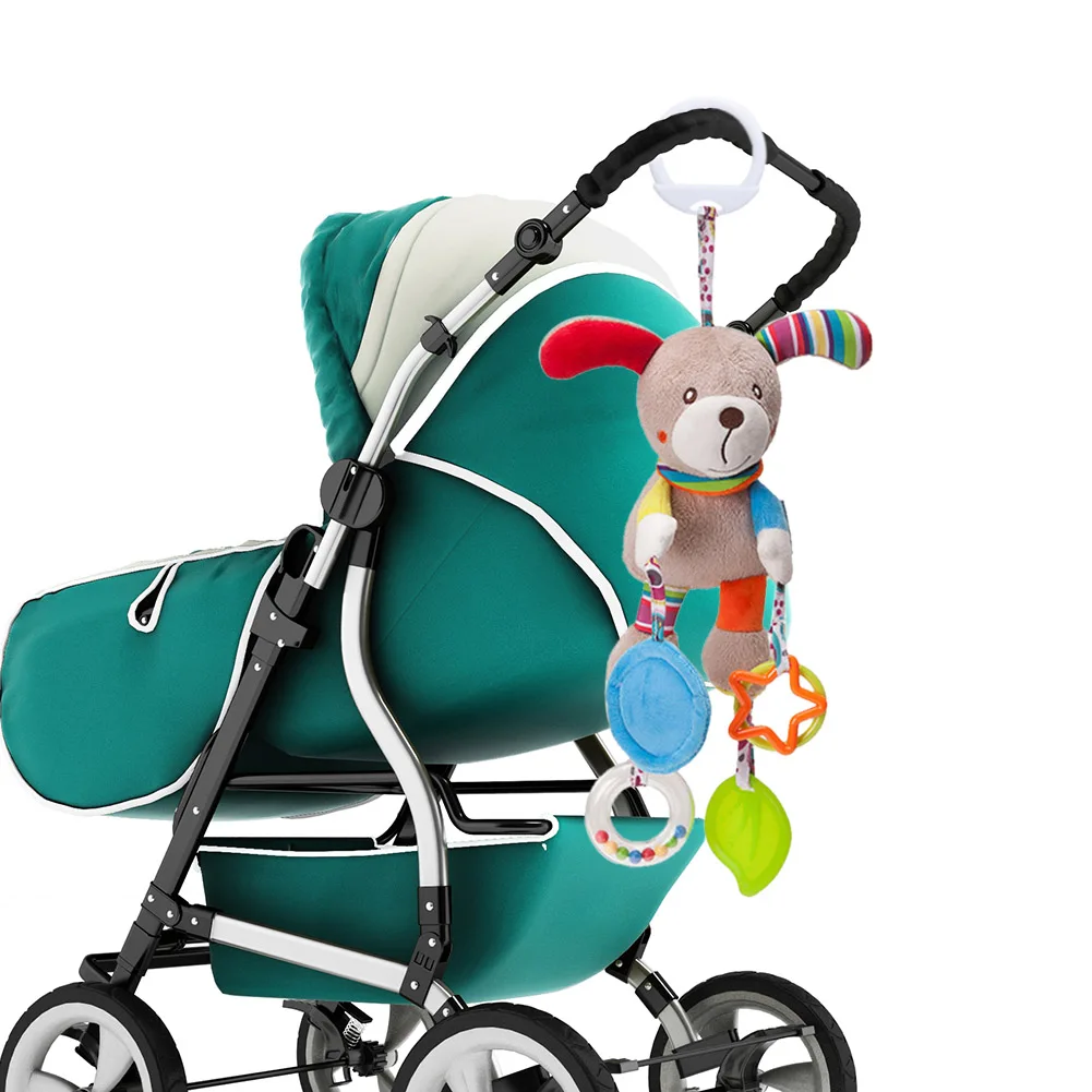 

Хлопковый погремушка в форме животного, ручной Колокольчик, игрушка для младенцев, Детская плюшевая игрушка для мобильной коляски, кукла, и...