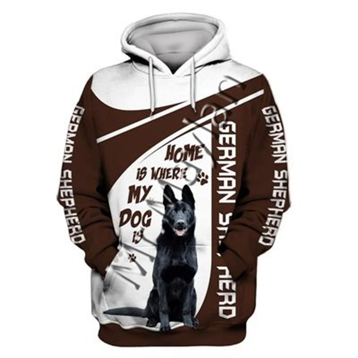 

Толстовки унисекс с 3D-графикой, свитшоты, художественная толстовка с рисунком собаки, немецкой овчарки, Мужская/Женская Повседневная Уличн...