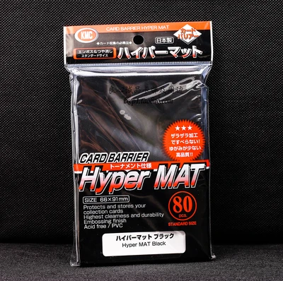 80 шт. 66x91 мм топ KMC hyper коврик для рисования игровые карты защитные рукава для TCG Волшебная Коллекция карт комплекты карт для коллективных игр рукава - Цвет: Черный