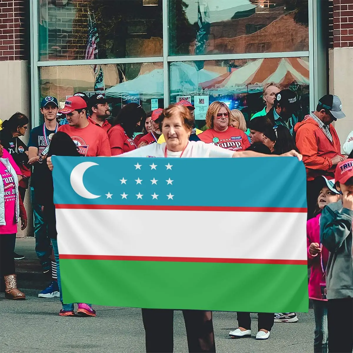 

90x150cm Uzbekistan Flag for Decoration banner