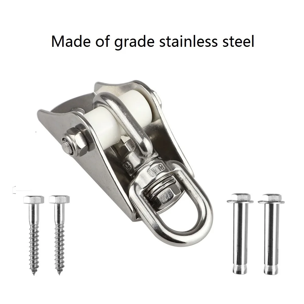 2 шт. поворотные вешалки из нержавеющей стали на 360 ° для качели подвесной