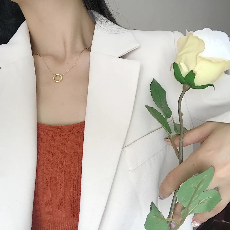 Louleur 925 пробы серебряный круглый кулон ожерелье женское геометрическое круглое золотое ожерелье для женщин хорошее ювелирное изделие подарок на день рождения