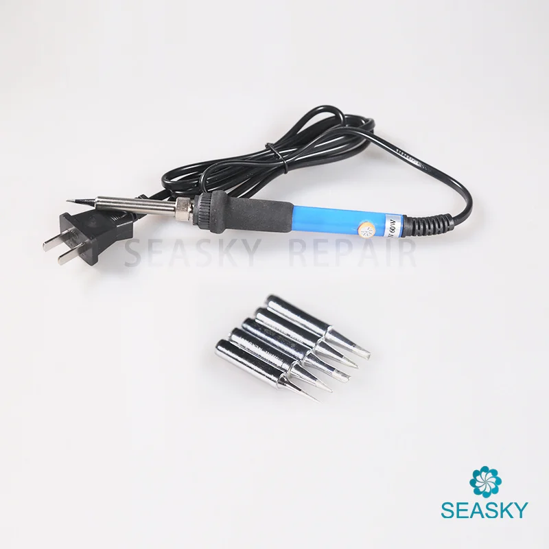Паяльник Электрический с регулируемой температурой 220 В 60 Вт 5 наконечниками|welding