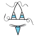 Женский сексуальный бикини Купальники с лямкой через шею Набор белья бикини микро бикини бюстгальтер-топ с шорты нижняя часть сексуальный пляжный купальник