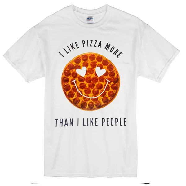 

I Like Pizza More Than People T-Shirt