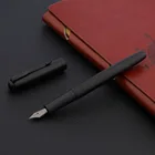 Металл 75 перьевая ручка матовый черный Титан канцелярские школьные письменные принадлежности подарок