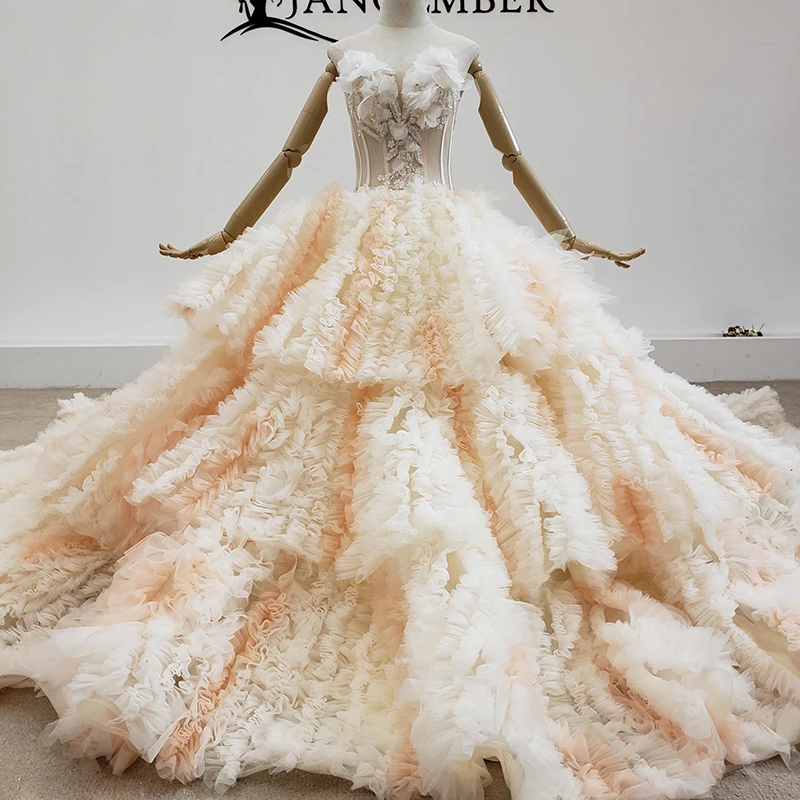 HTL1488 Quinceanera платья на шнуровке сзади 16 Платья принцессы красочная пышная